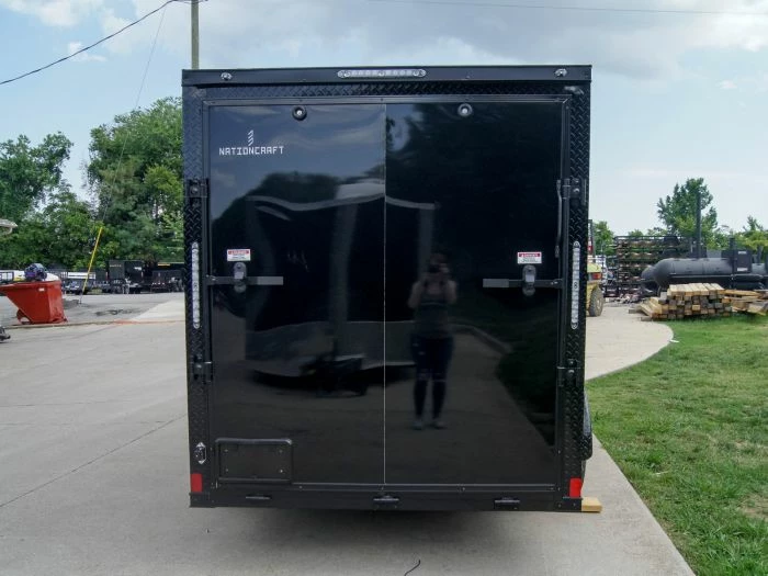 SLE Enclosed Trailers 6x12 Enclosed Trailer Black V-Nose Blackout Package 3,500lb Axle Storage - Image 6