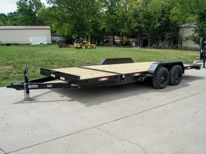 SLE Utility Trailers 7x20 Tilt Car Hauler Trailer (2) 3500lb Axles With Brakes - Image 2