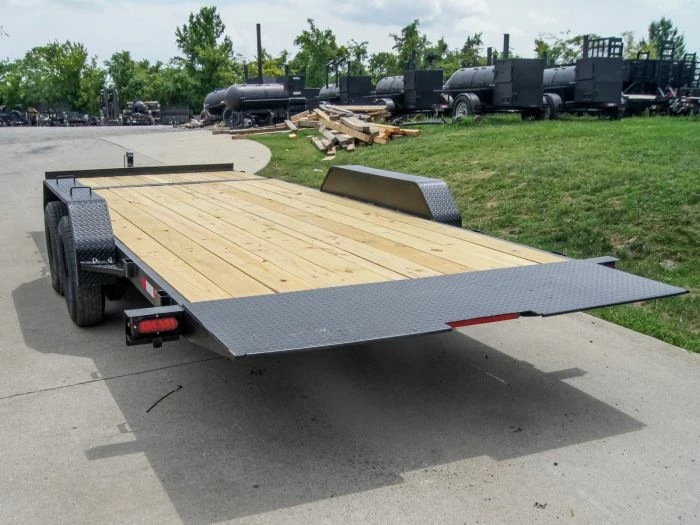 SLE Utility Trailers 7x20 Tilt Car Hauler Trailer (2) 3500lb Axles With Brakes - Image 5