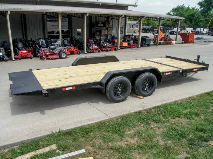SLE Utility Trailers 7x20 Tilt Car Hauler Trailer (2) 3500lb Axles With Brakes - Image 6