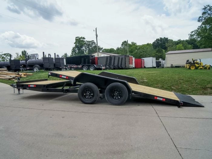 SLE Utility Trailers 7x20 Tilt Car Hauler Trailer (2) 3500lb Axles With Brakes