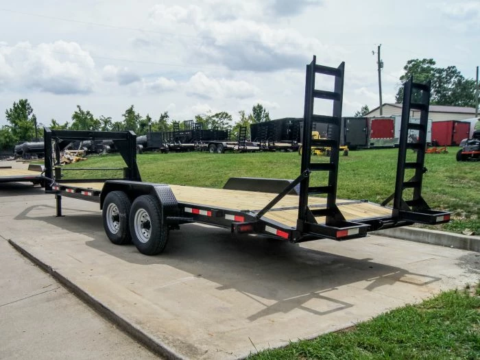SLE Utility Trailers 7x22 Gooseneck Equipment Trailer (2) 7K Axles Standup Ramps - Image 4