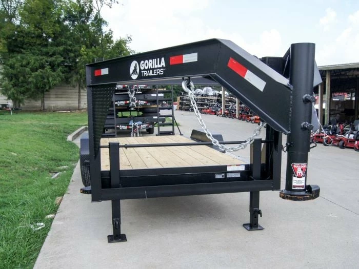 SLE Utility Trailers 7x18 Gooseneck Equipment Trailer (2) 7K Axles Standup Ramps - Image 2