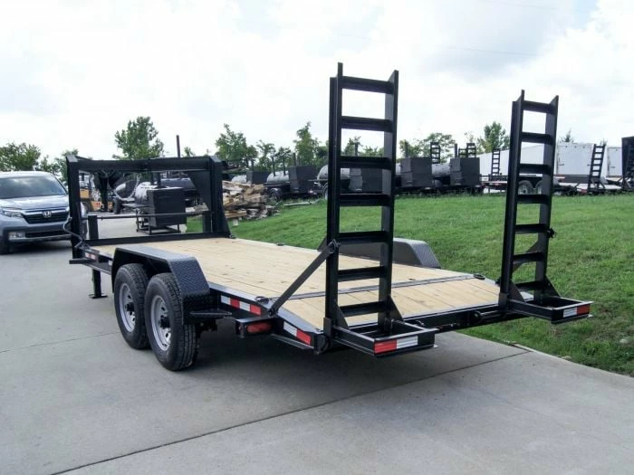 SLE Utility Trailers 7x18 Gooseneck Equipment Trailer (2) 7K Axles Standup Ramps - Image 5