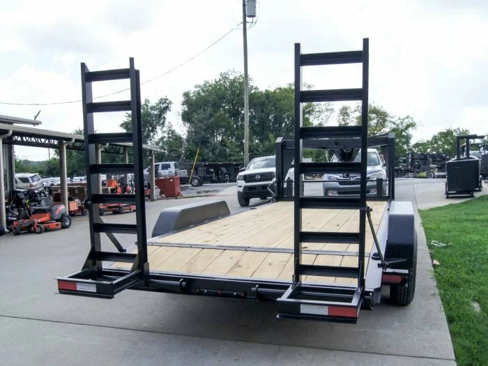 SLE Utility Trailers 7x18 Gooseneck Equipment Trailer (2) 7K Axles Standup Ramps - Image 6