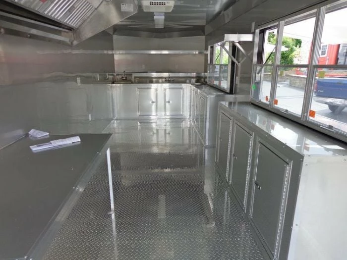 SLE Concessions Concession Trailer 8.5'x24' Red - Food Catering Vending Event - Image 3