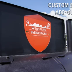 SLE Concessions Smoker Custom Logo Sign Add-On Accessory - Use Your Own Logo