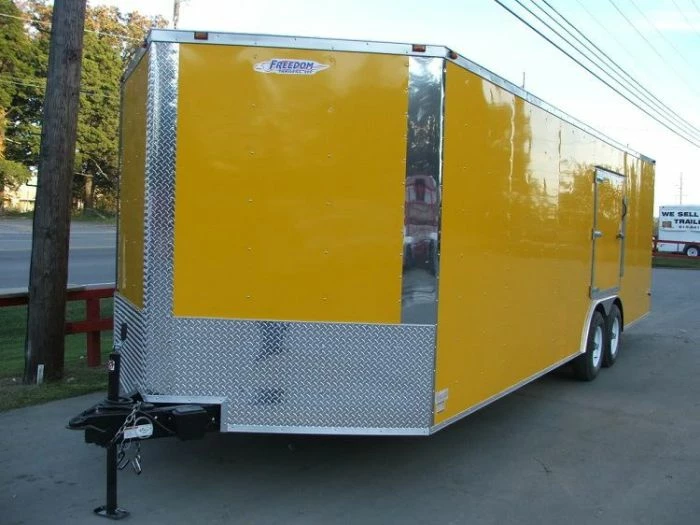 SLE Enclosed Trailers Enclosed Trailer 8.5'x24' Yellow - Mower Motorcycle Car Truck Hauler Storage - Image 4