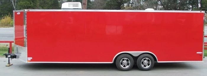 SLE Enclosed Trailers Enclosed Trailer 8.5'x24' Red - Motorcycle Car Bike Hauler Storage - Image 4