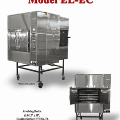 SLE Concessions Ole Hickory Pits Model EL-EC BBQ Smoker Rotating Racks