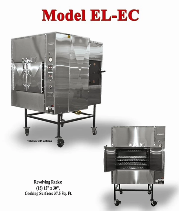 SLE Concessions Ole Hickory Pits Model EL-EC BBQ Smoker Rotating Racks