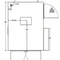 SLE Concessions Ole Hickory Pits Model EL-ED BBQ Smoker Commerical Revolving Racks