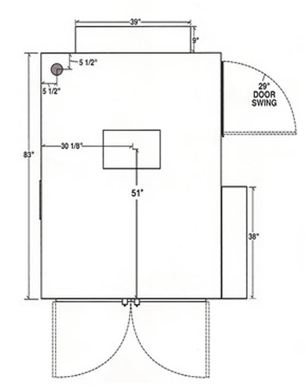 SLE Concessions Ole Hickory Pits Model EL-ED BBQ Smoker Commerical Revolving Racks