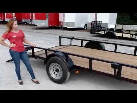 SLE Utility Trailers Utility Trailer 6.4'x12' Reinforced Dovetail Gate Mower - Image 2