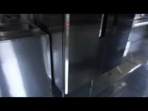 SLE Concessions Concession Trailer 8.5'x34' With Appliances - Gooseneck (Orange) Restroom - Image 2