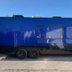 SLE Concessions 8.5 X 20' Cobalt Blue Food Vending Concession Food Trailer With Appliances