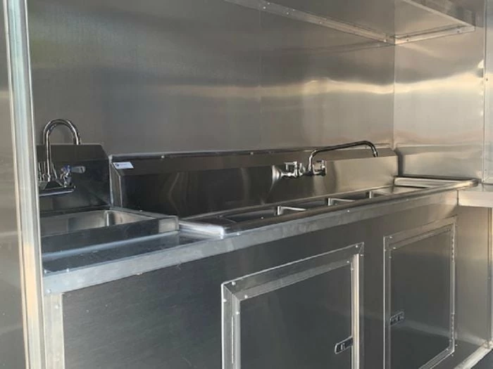 SLE Concessions White 8.5x16 Custom Concession Food Catering Trailer - Image 6