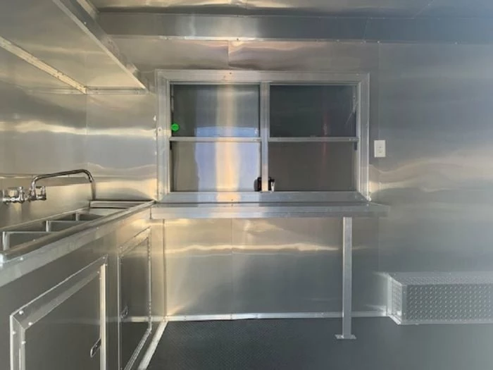 SLE Concessions White 8.5x16 Custom Concession Food Catering Trailer - Image 4