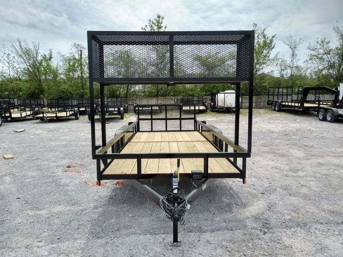 SLE Utility Trailers Utility Trailer 6.4' X 18' Tandem Dovetail With Cage - Image 2