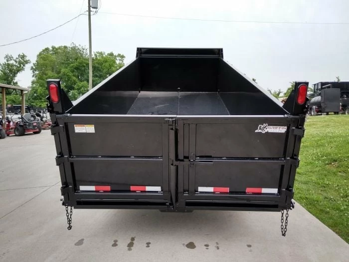 SLE Dump Trailers Gooseneck Dump Trailer 7' X 16' Hydraulic 3 Ft Sides Mulch - Image 4