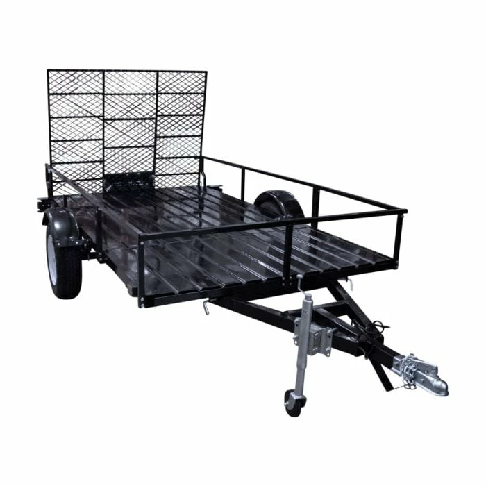 DK2 MMT6X10 6x10 Open Rail Utility Trailer With Drive-Up Gate