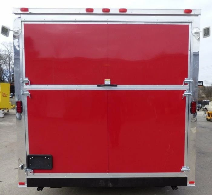 SLE Concessions Concession Trailer 8.5' X 24' (Red) Event Catering BBQ Smoker Enclosed - Image 6