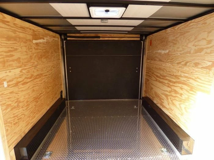 SLE Enclosed Trailers Enclosed Trailer 8.5'x12' Black - V-Nose Equipment Hauler Storage - Image 4