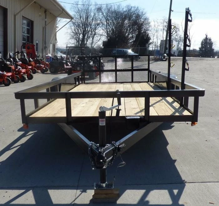SLE Utility Trailers Utility Trailer 6.4x16 Dove Tail Double Axle Includes Gate And Trimmer Racks - Image 6