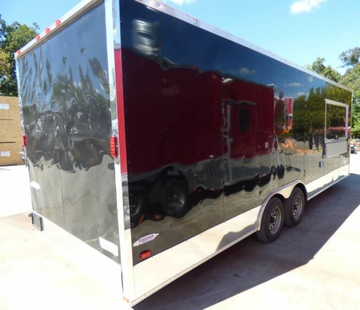 SLE Concessions Concession Trailer 8.5' X 24' Black - Food Event Catering BBQ - Image 3