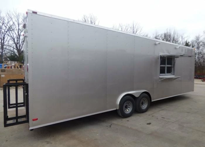 SLE Concessions Concession Trailer 8.5'x28' Arizona Beige Food Event Catering BBQ - Image 5