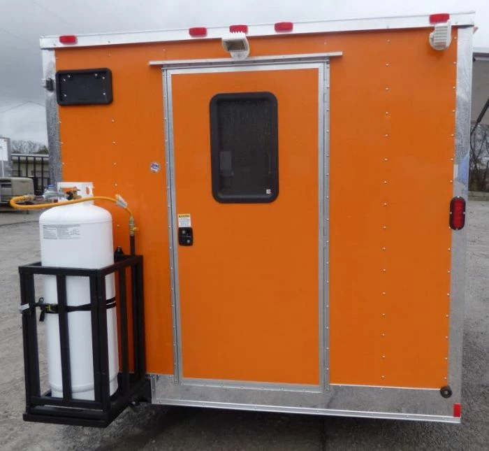 SLE Concessions Concession Trailer 8.5'x12' Orange - Vending Food BBQ Catering - Image 3