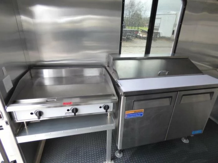 SLE Concessions Concession Trailer 8.5'x12' Orange - Vending Food BBQ Catering - Image 5