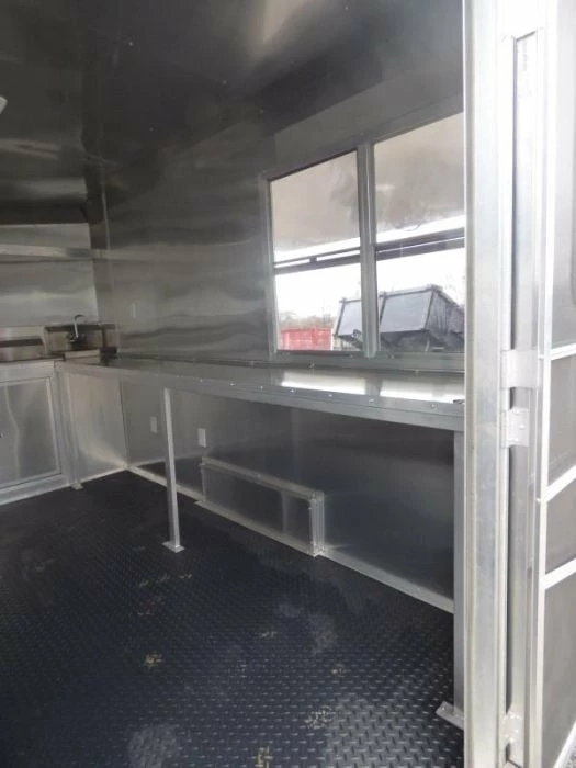 SLE Concessions Concession Trailer 8.5'x12' Orange - Vending Food BBQ Catering - Image 4