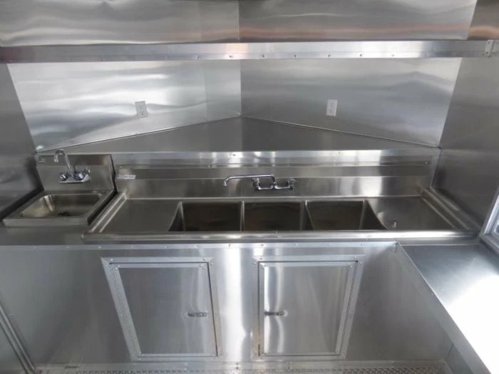 SLE Concessions Concession Trailer 8.5'x16' Red - Event Food Catering BBQ - Image 6