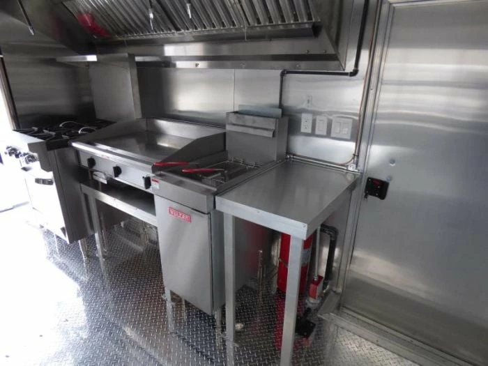 SLE Concessions Concession Trailer 8.5'x16' Red - Event Food Catering BBQ - Image 2
