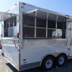 SLE Concessions Concession Trailer 8.5' X 15' White - Food Event Catering