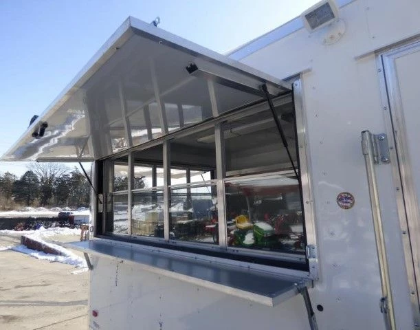 SLE Concessions Concession Trailer 8.5' X 15' White - Food Event Catering - Image 3
