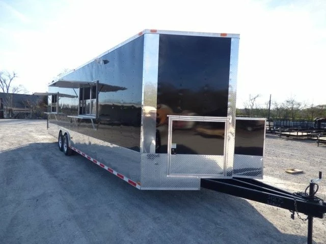 SLE Concessions Concession Trailer 8.5' X 30' Black - Food Event Catering - Image 5