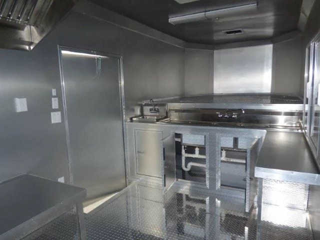 SLE Concessions Concession Trailer 8.5' X 30' Black - BBQ Event Catering - Image 6