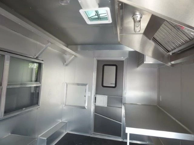 SLE Concessions Concession Trailer 8.5 X 20 Black/Red BBQ Food Event - Image 2
