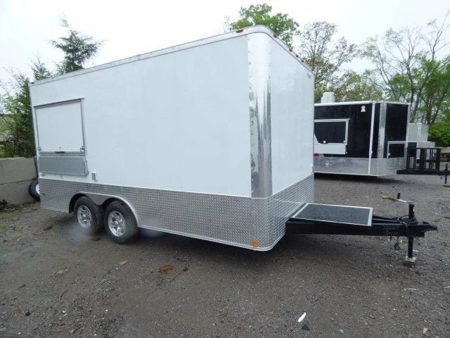SLE Concessions Concession Trailer 8.5' X 16' White - Food Event Catering - Image 5
