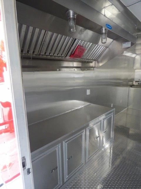 SLE Concessions Concession Trailer 8.5 X 24 Red - BBQ Event Catering - Image 6