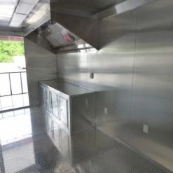 SLE Concessions Concession Trailer 8.5 X 24 Red - BBQ Event Catering