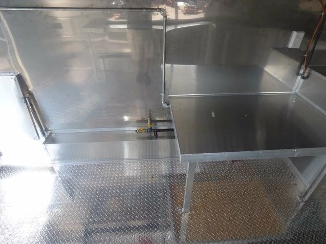 SLE Concessions 8.5' X 16' Concession Trailer Red Catering Event - Image 5