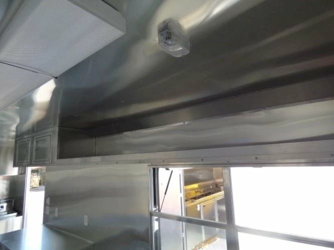 SLE Concessions 8.5' X 30' Concession Food Trailer Orange BBQ Catering Event Trailer - Image 6