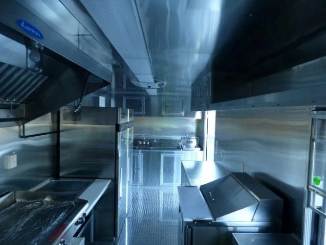 SLE Concessions 8.5' X 30' Concession Food Trailer Orange With Appliances - Image 5