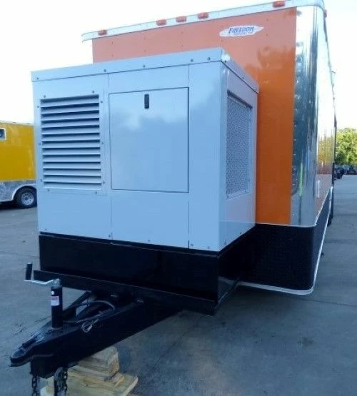 SLE Concessions 8.5' X 30' Concession Food Trailer Orange With Appliances - Image 3