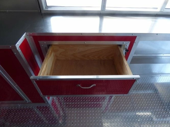 SLE Concessions 8.5' X 16' Concession Trailer Red Catering Event - Image 4