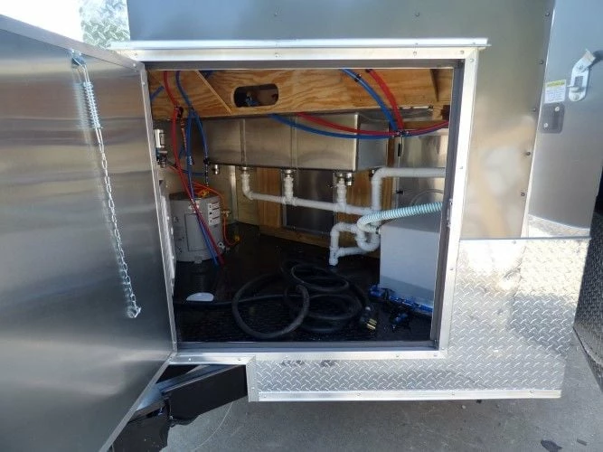 SLE Concessions 8.5' X 20' Concession Food Trailer Black Catering Event - Image 2