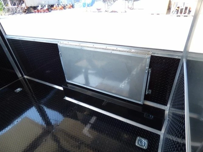 SLE Concessions 8.5' X 20' Concession Food Trailer Black Catering Event - Image 4